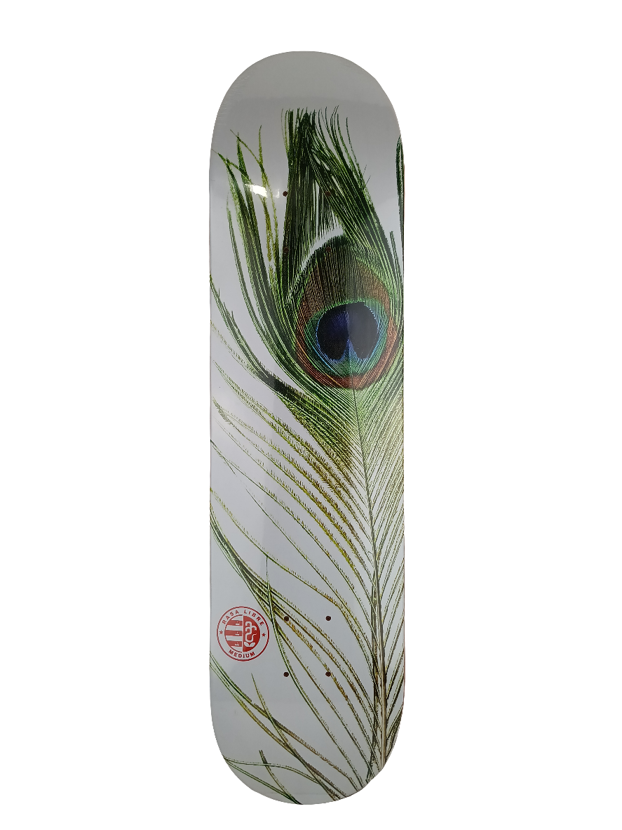 Rasa Libre Peacock Feather White Green Blue Vintage NOS Deck