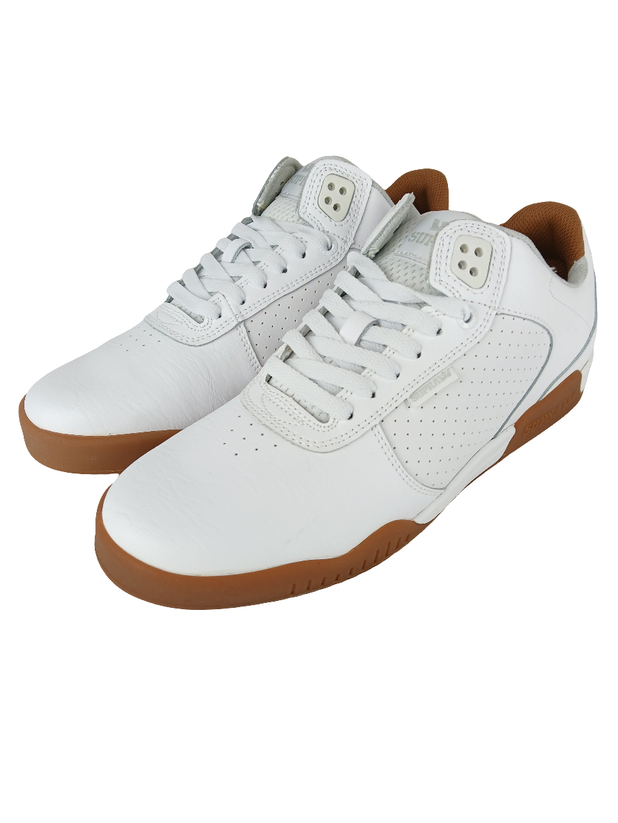 Supra Erik Ellington White Gum KSGB Style Mens Size 10.5 Shoes