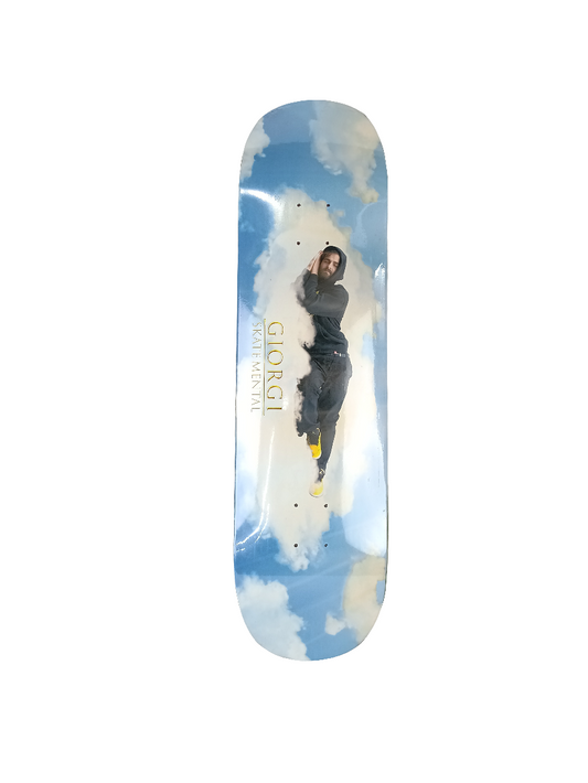 Skate Mental Giorgi Armani Sleeping On A Cloud Blue White Black Size 8.5" Vintage NOS Deck