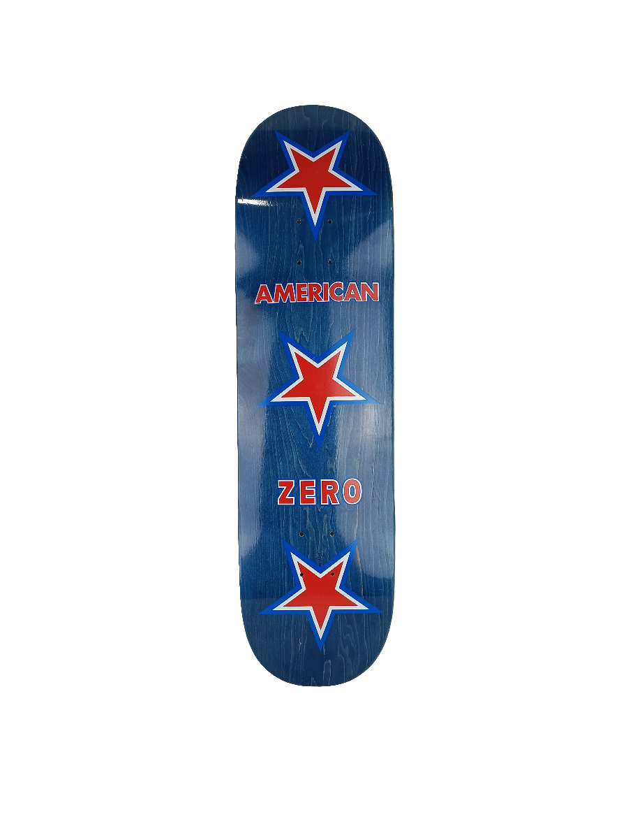 Zero Windsor James Autographed X-15 American Blue Woodgrain White Red Size 8.5" Vintage NOS Deck