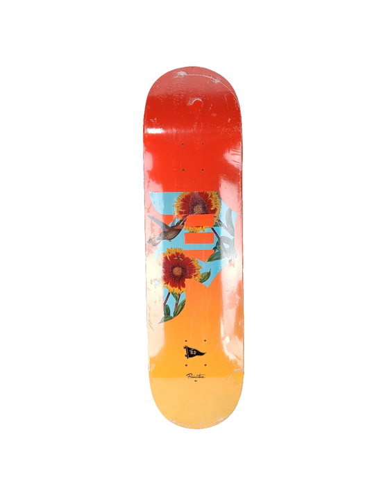 Primitive P Logo Floral Graphic Orange Yellow Multi Color Size 8.5 Skateboard Deck