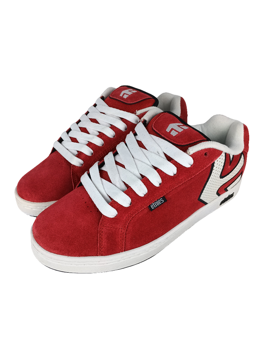 Etnies Fader Red White Black Samples Mens Size 9.0 Shoes