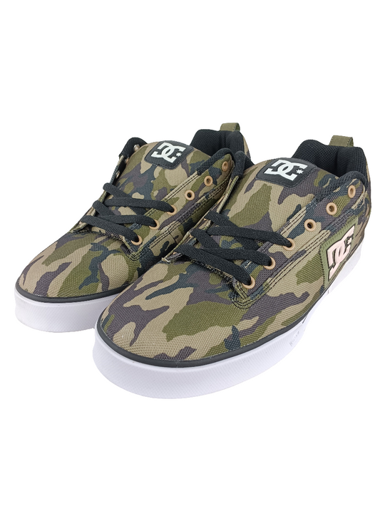 DC Uno Canvas Camo White Size 12 Shoes