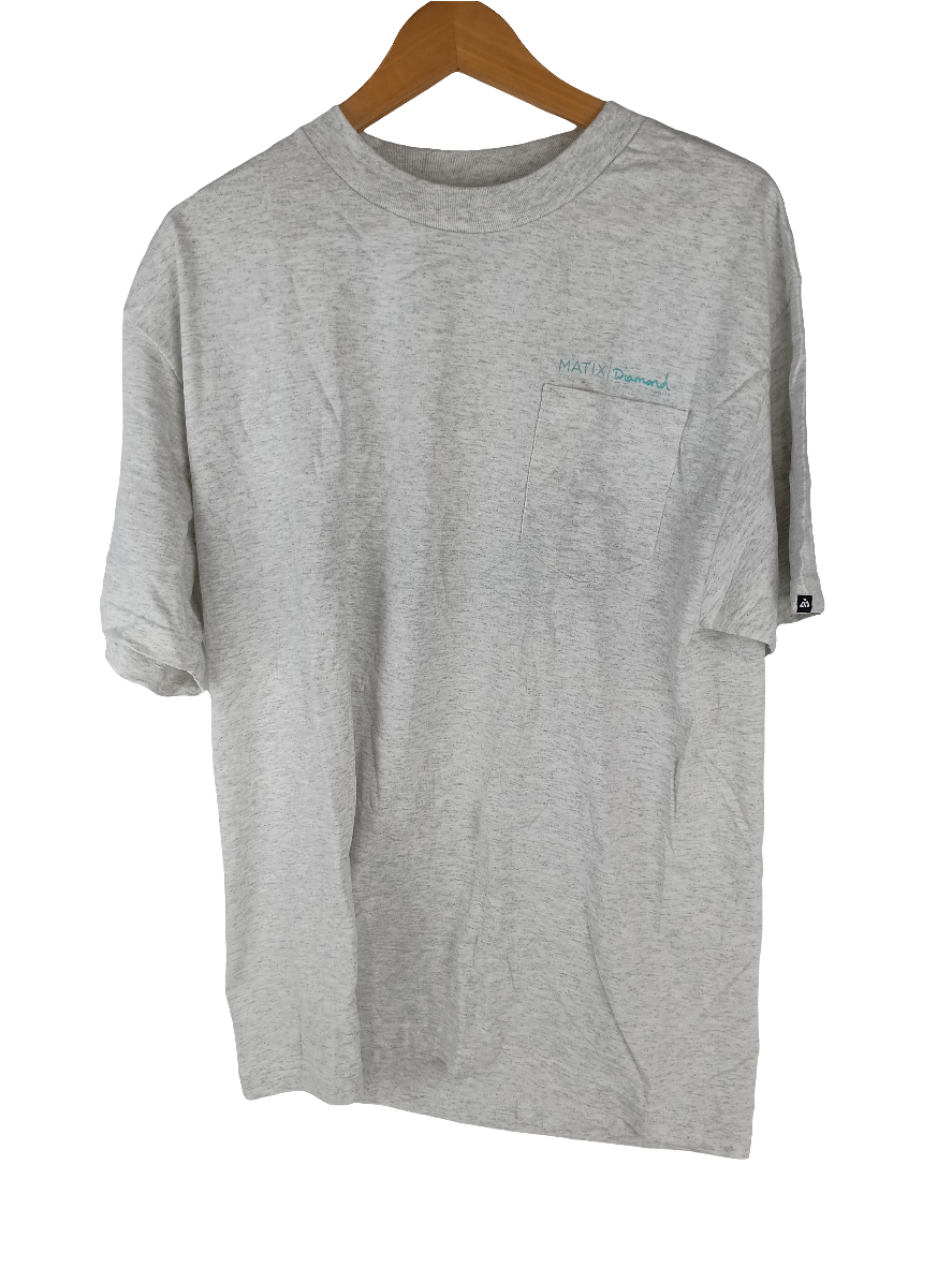 Matix Teal Pocket Light Gray Static Mens Size Large S/s Shirt