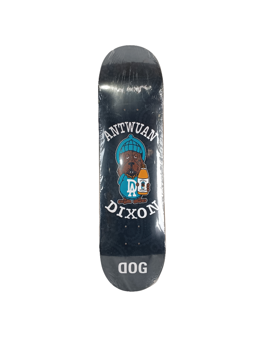 Dog Antwuan Dixon Dog 40oz Black White Blue Size 8.4 Vintage NOS Deck