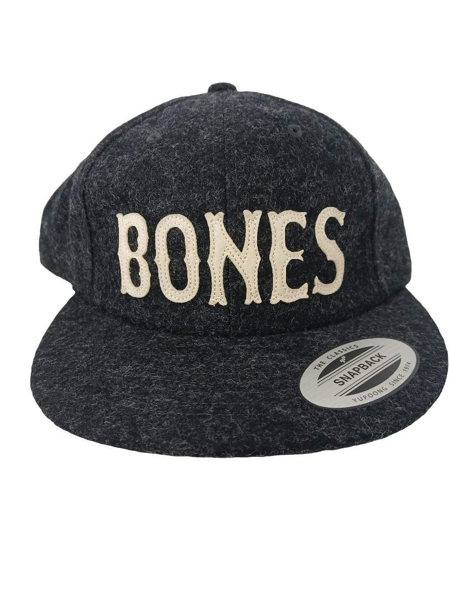 Bones Woolen Off White Logo Vintage NOS Snapback Hat