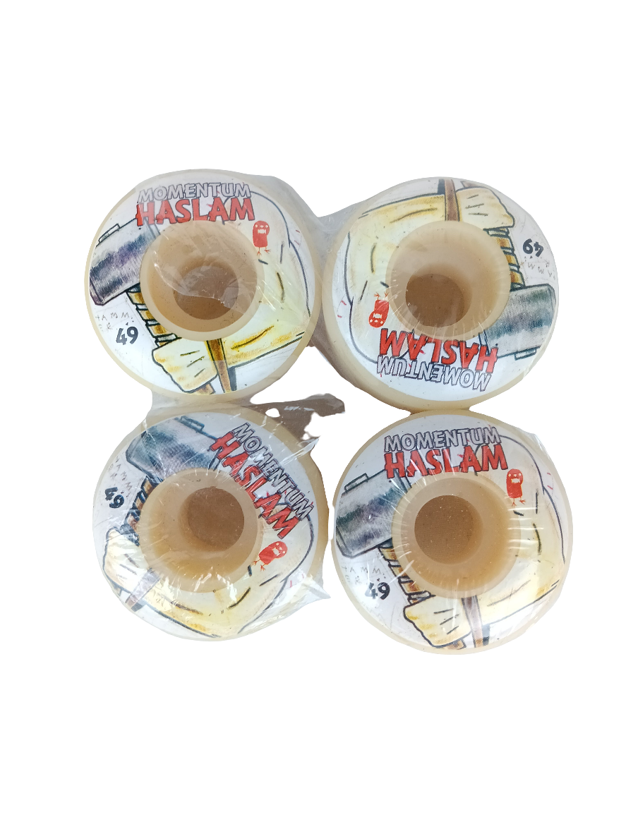 Momentum Chris Haslam Sledgehammer White Red Black Size 49MM Vintage NOS Wheels