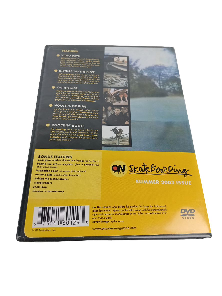 On Skateboarding Summer 2003 Issue Sealed DVD Video