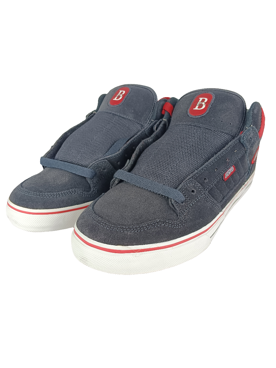 DVS Munition Chico Brenes CT MID LRG Black Suede Plaid LRG US Mens Size 12.0 Shoes