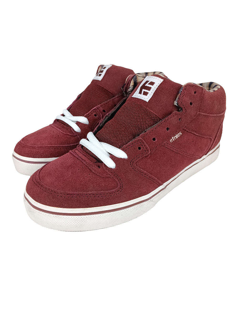 Etnies Faction Mid Burgundy Us Mens Size 6.5 Shoes