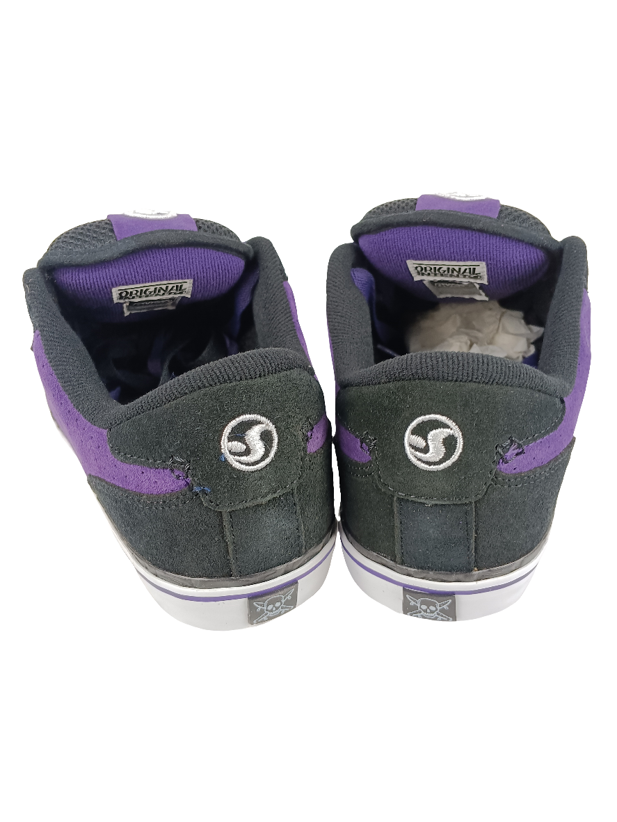 DVS Dayton Black Purple Suede Size 10.5 Shoes
