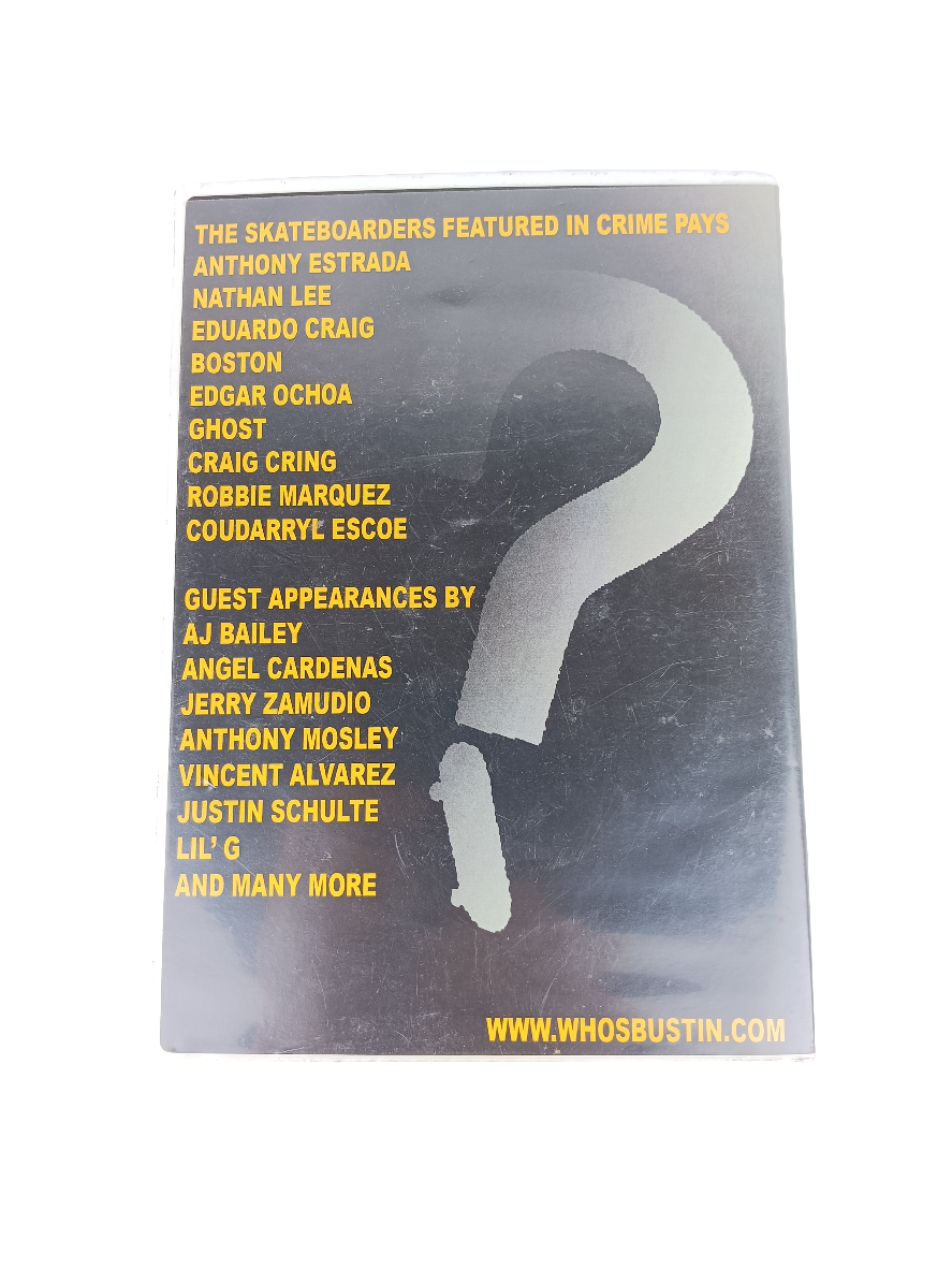 Who's Bustin? Crime Pays 2012 Sealed DVD Video