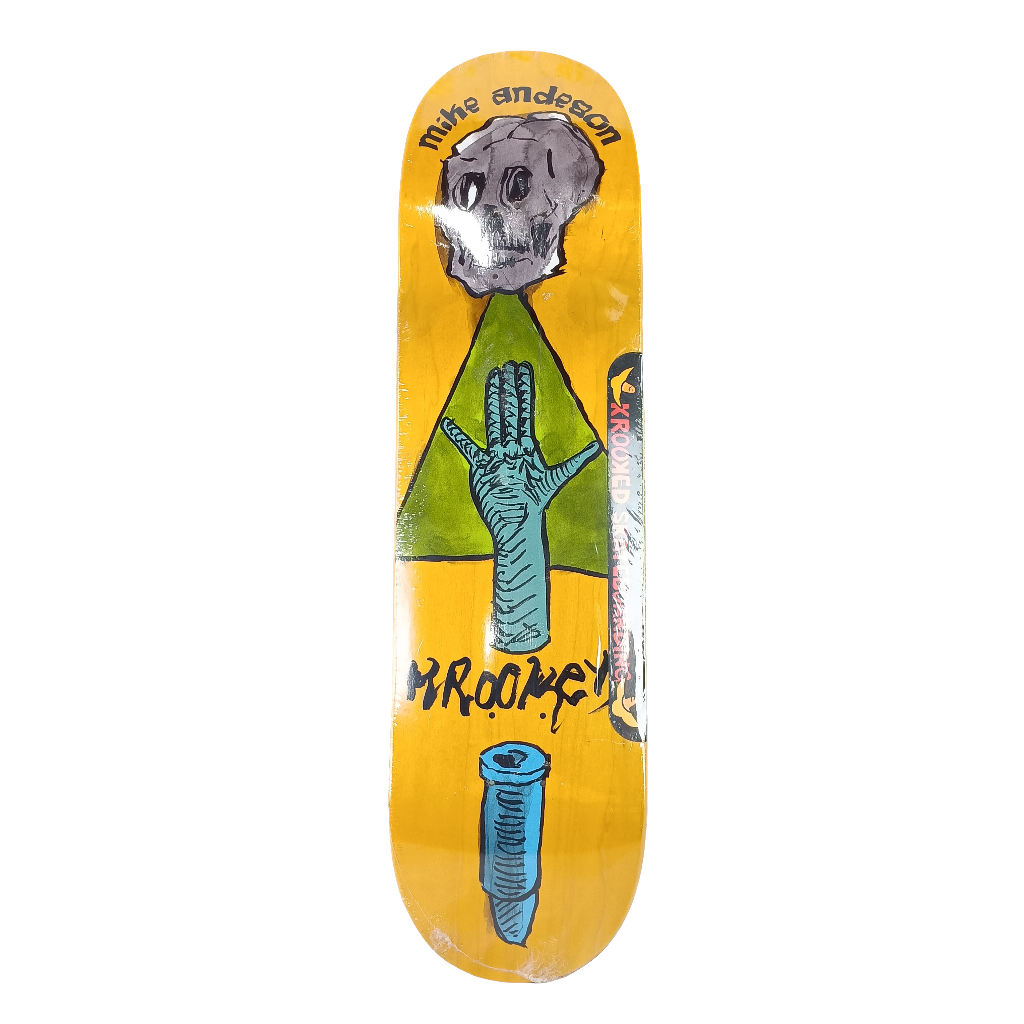 Krooked Mike Anderson La Mono Hand Yellow Green Blue Size 8.25 Krooked Mike Anderson La Mono Hand Yellow Green Blue Size 8.25