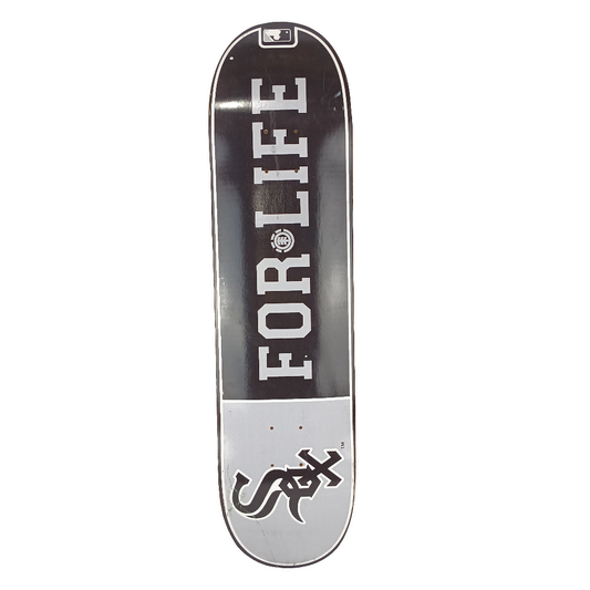 Element X MLBP Chicago White Sox For Life Black White Gray Size 8.0 Vintage NOS Deck