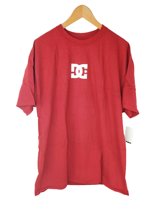 DC Solostar Logo Red White Size XL S/s Shirt