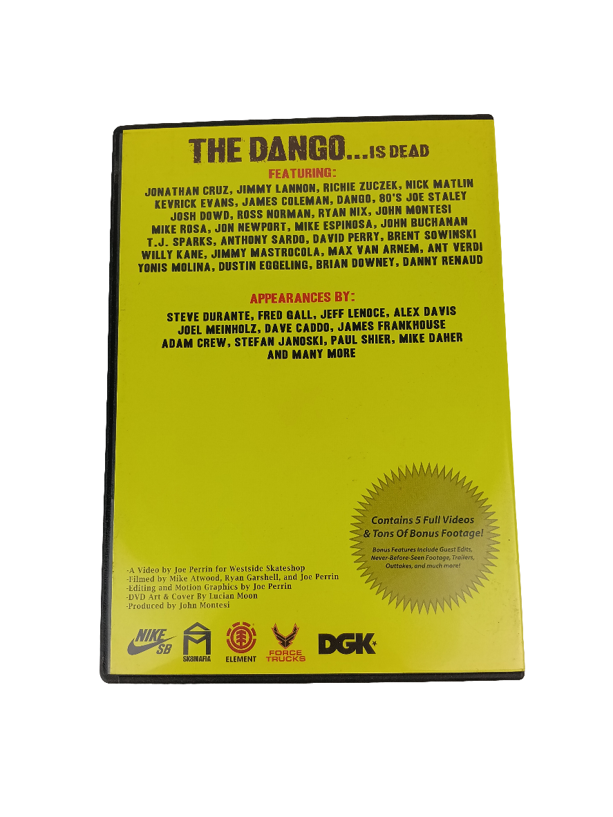 Westside Skateshop The Dango Is Dead Westside Skateshop Video #5 Sealed DVD Box Set