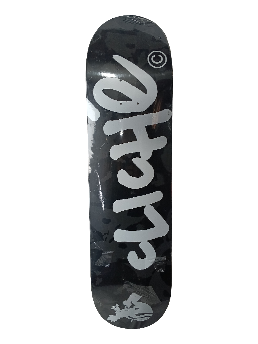 Cliché Team Logo Black Grey White 8.4" Deck