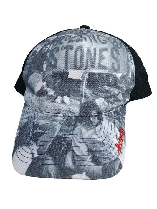 Altamont Rolling Stones Grey White Black Mesh Trucker Hat