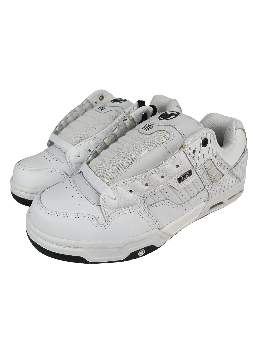 DVS Enduro Heir White Leather PIn Size 9 Shoes