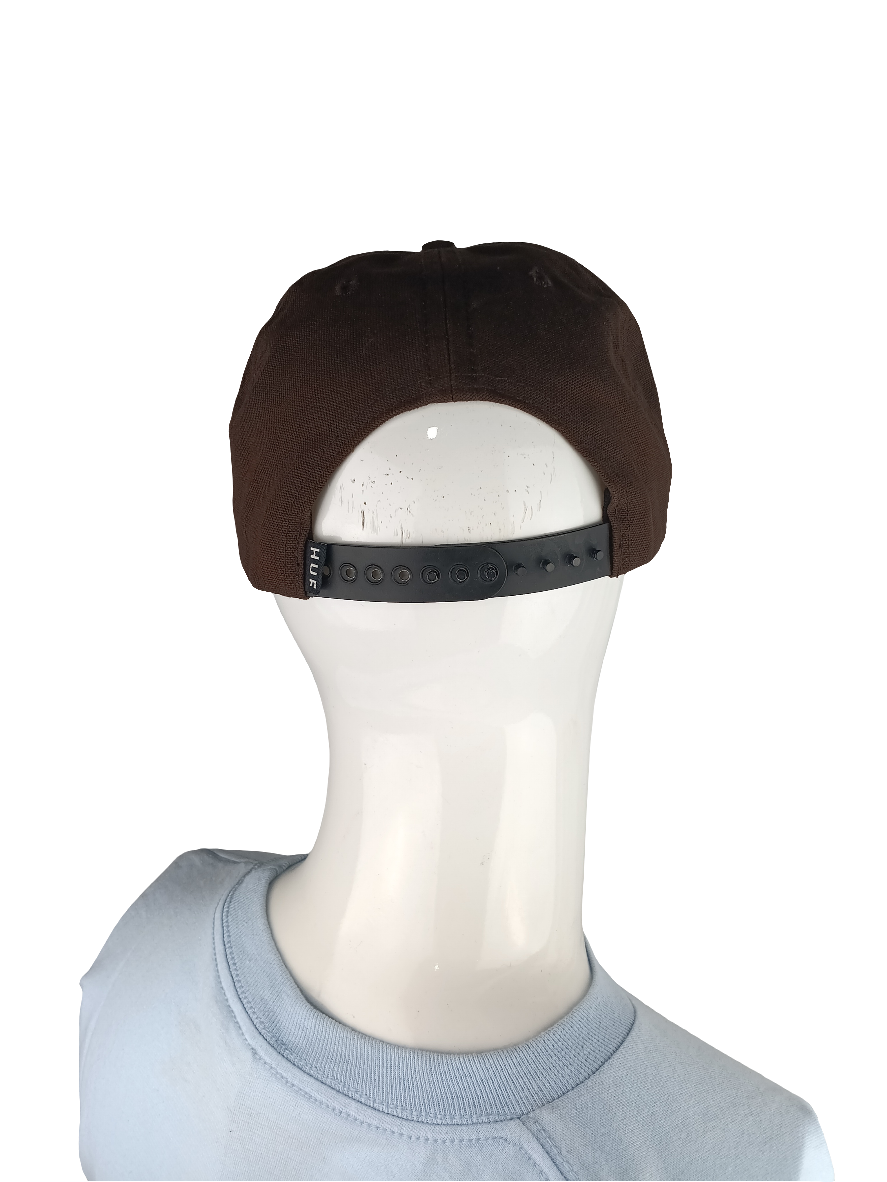 HUF Brown White H Logo Vintage NOS Snapback Hat
