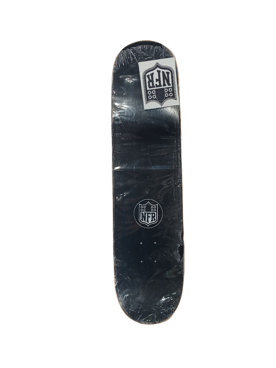 NFR National Football League Logo Blank Blue Black White Size 8.4 Skateboard Deck