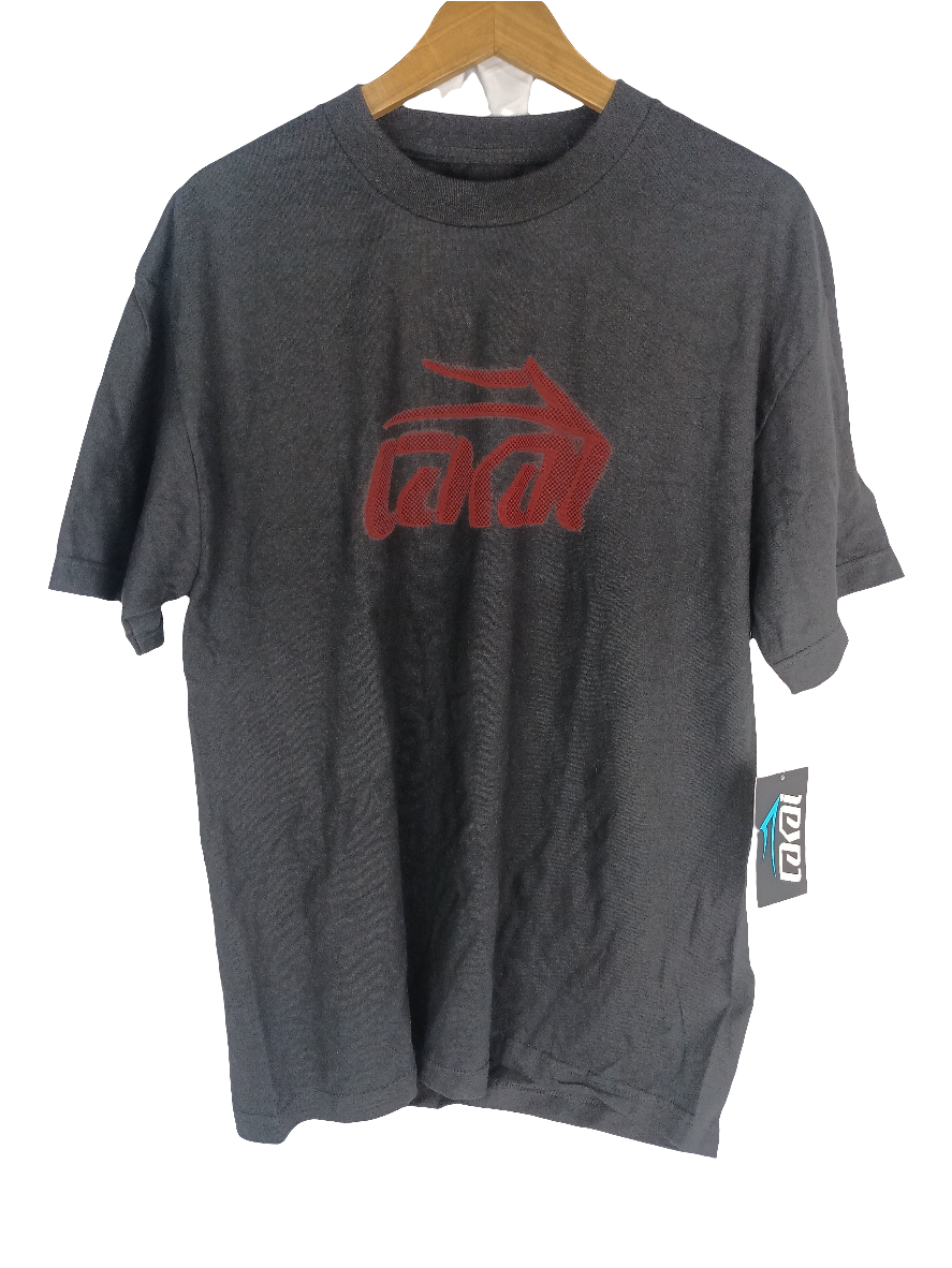 Lakai Lakai Logo Dots Red Black Size Large S/s Shirt
