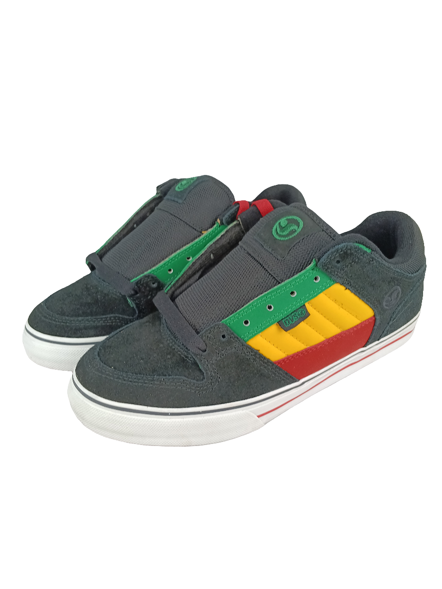 DVS Munition Black Rasta Suede Us Mens Size 9.0 Shoes