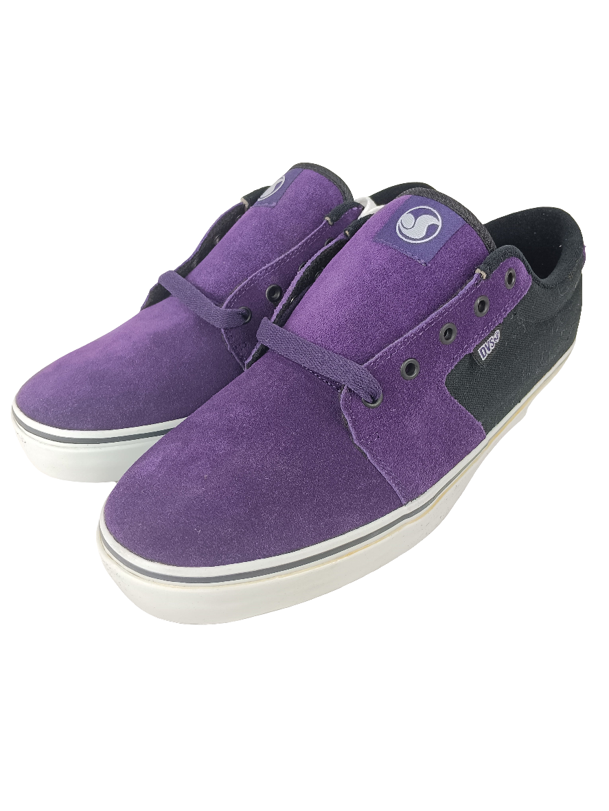 DVS Convict Purple Black Suede Size 10.5 Shoes