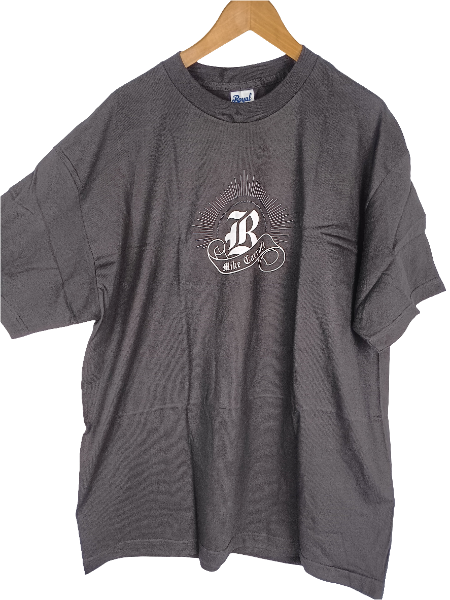 Royal Mike Carroll Signature Black White Size XL S/s Shirt