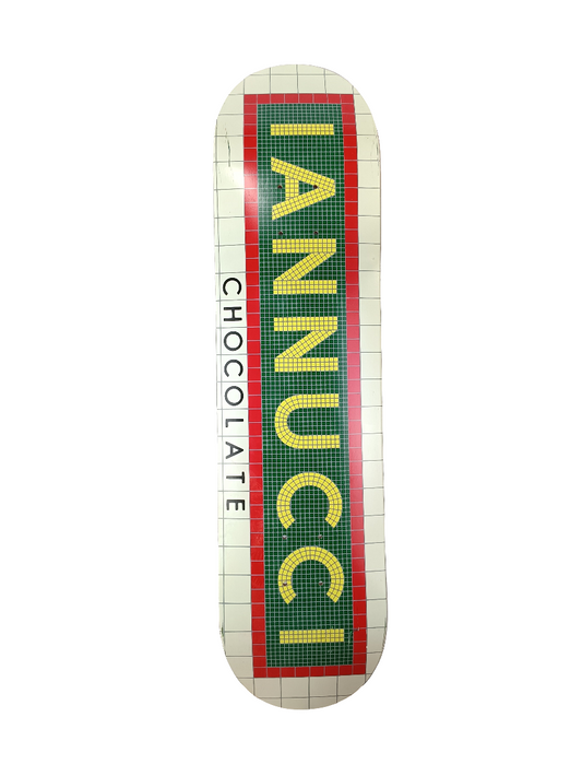 Chocolate Gino Ianucci Tiles Red Green Yellow Size 7.9" Vintage NOS Deck