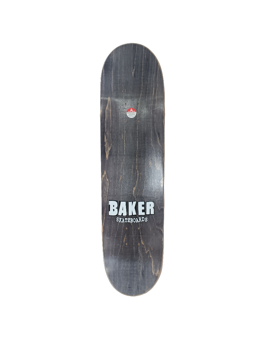 Baker Team Letters Black/Red 8.475" Skateboard Deck No Plastic