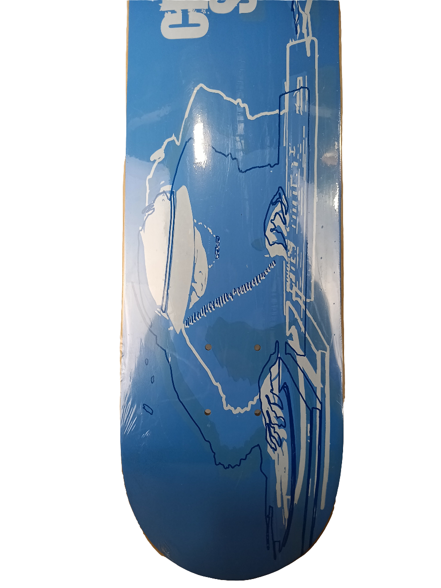 City Stars Kareem Campbell DJ Mixer Blue White Size 7.6" Vintage NOS Deck
