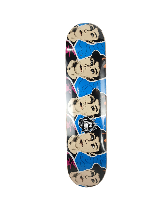 Baker Jeff Lenoce Pop Art Portraits Blue Black Pink Size 7.5" Vintage NOS Deck