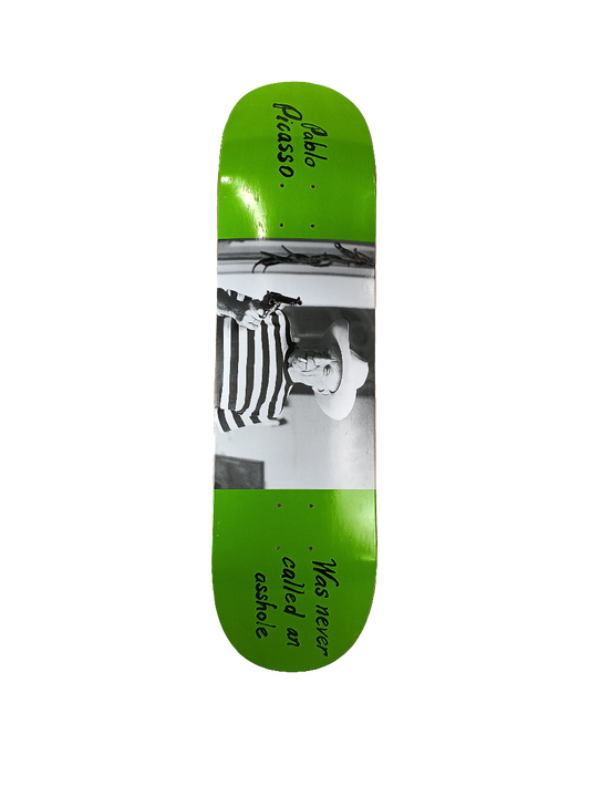 Love Sick Pablo Picasso Pistol Green Black White Size 8.4 Vintage NOS Deck