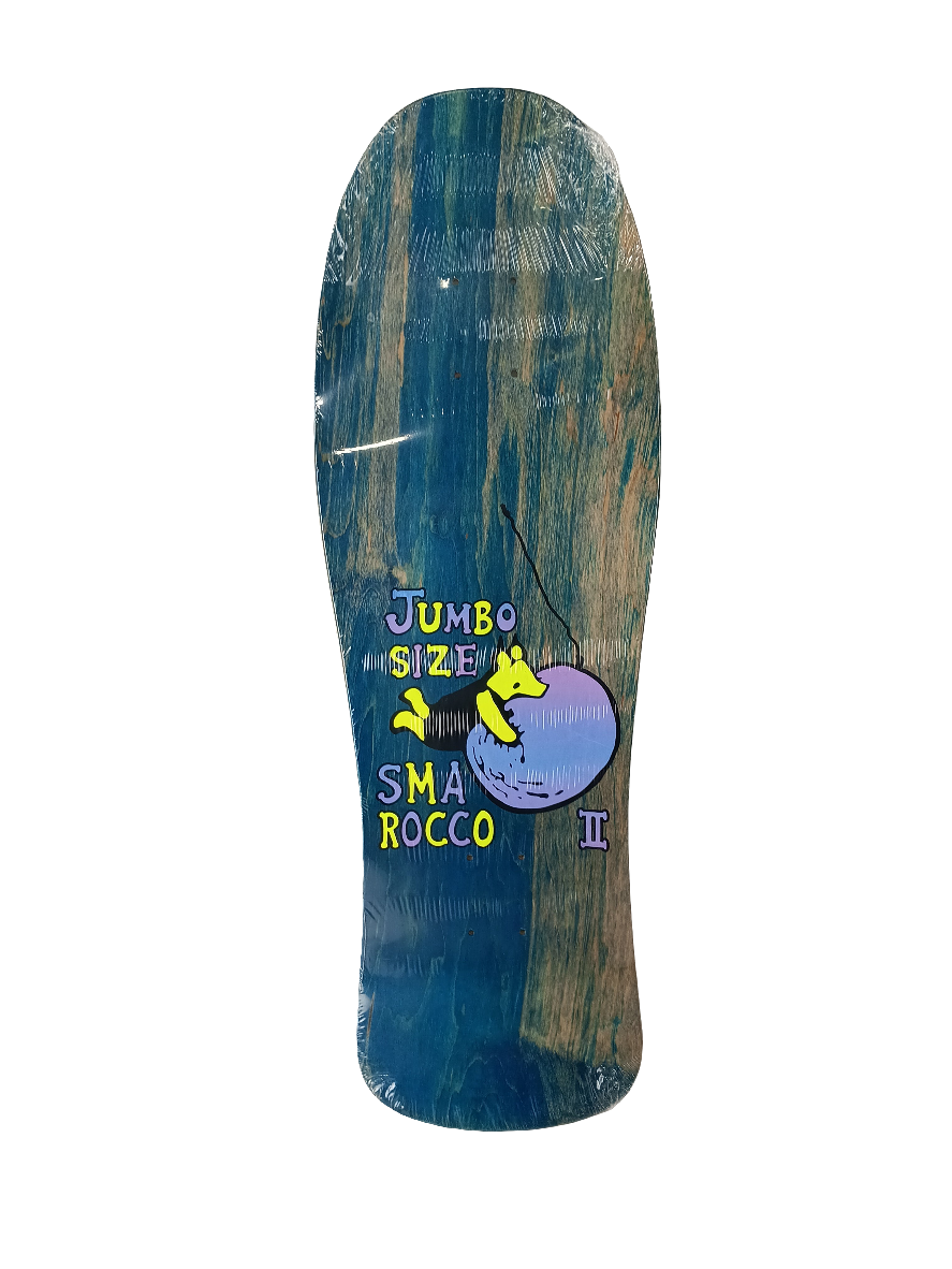 Santa Monica Airlines Rocco II Jumbo Size Green Pink Split Fade Multi Color 10" Skateboard Deck