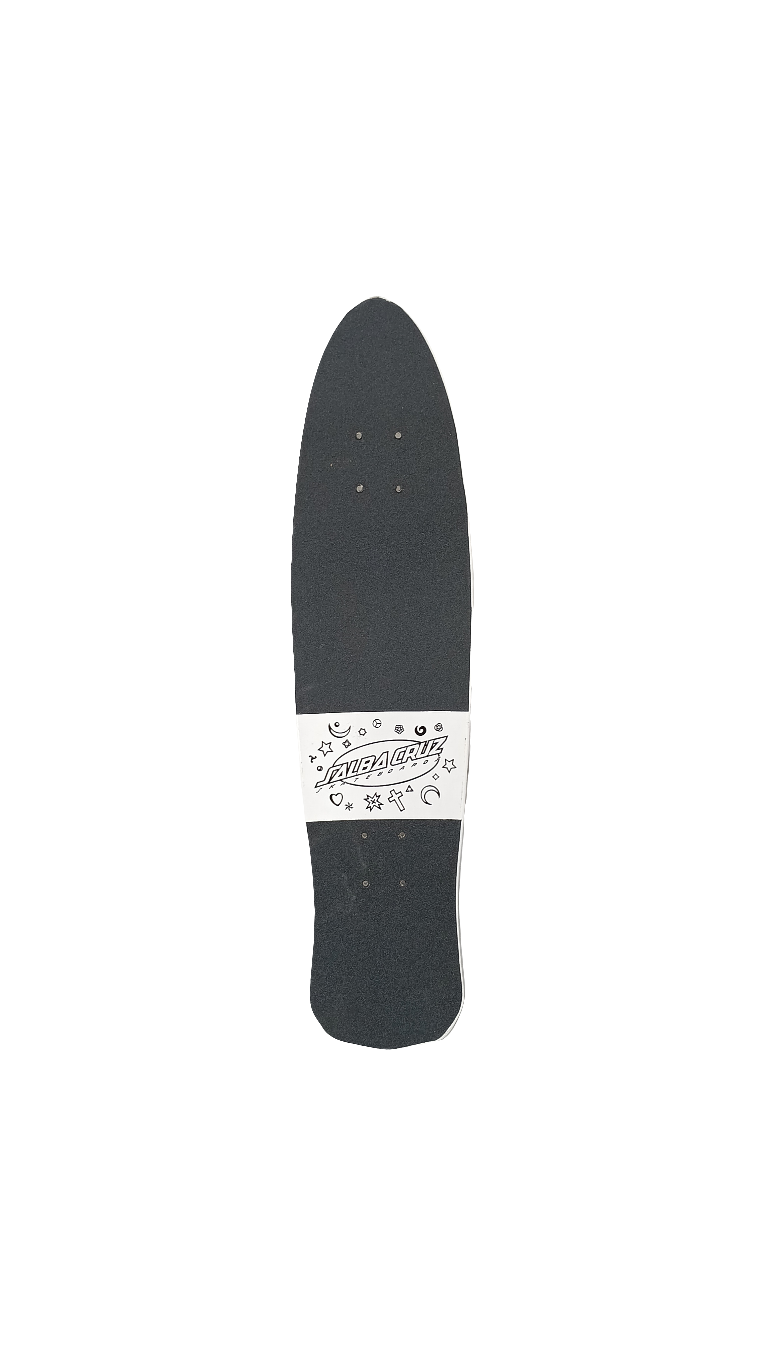 Santa Cruz Salba Cruz Witch Doctor White/Yellow/Red 7.5" Pre Gripped Shaped Skateboard Deck