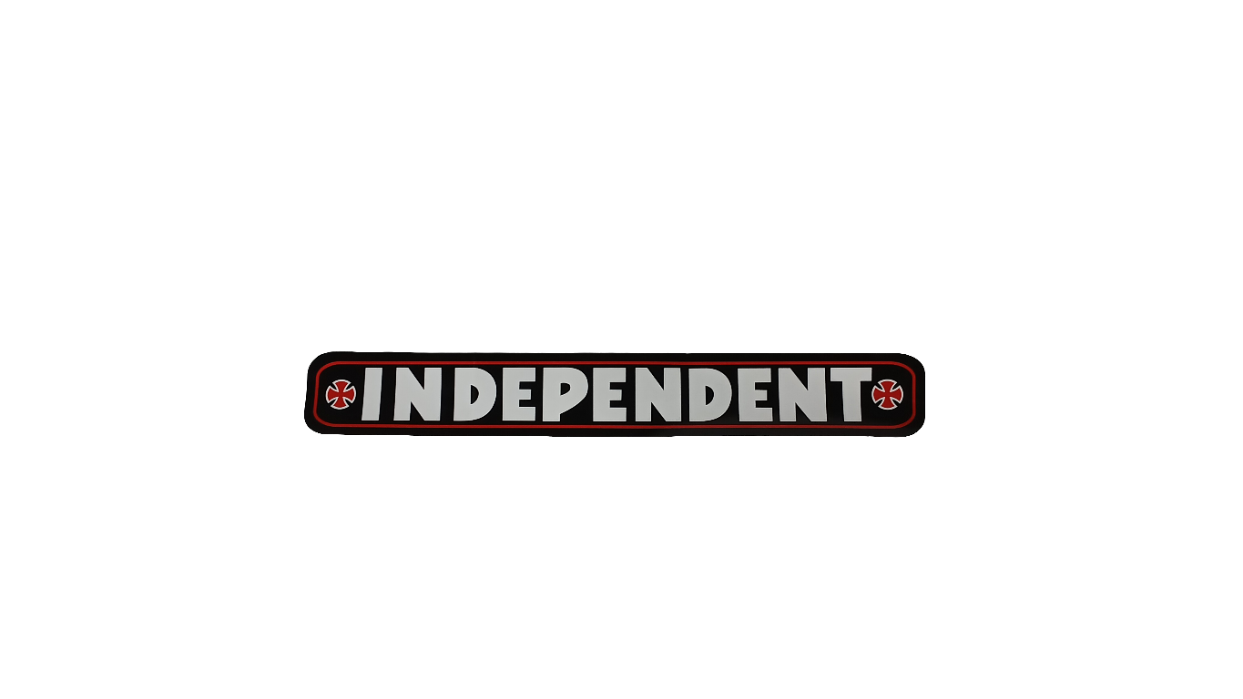 Independent Trucks Black Red White Banner Style Logo 22.5 Inch Vintage NOS Sticker