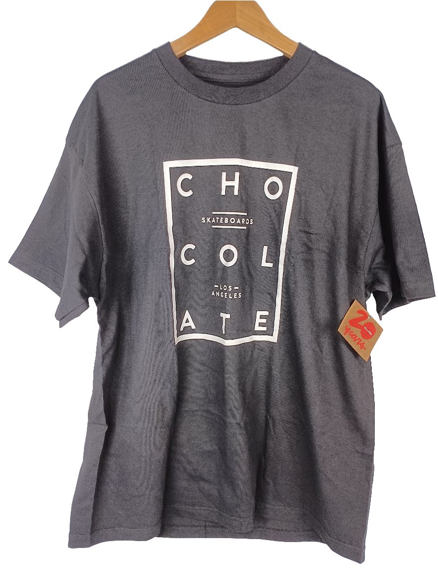 Chocolate Chocolate Skateboards 20 Years Los Angeles CSLA Standard Black White Size XL S/s Shirt