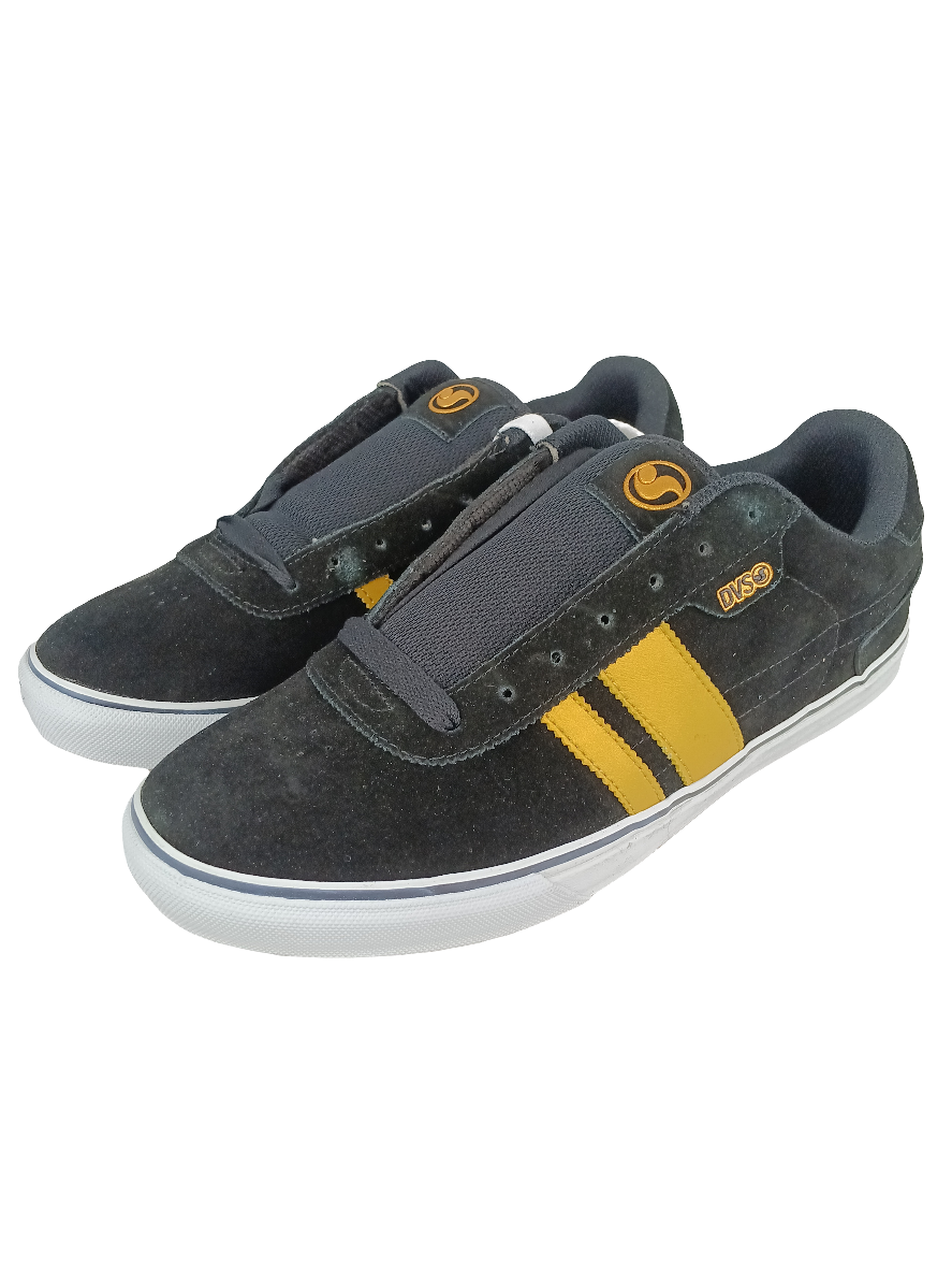 DVS Milan 2 CT Black Gold Suede Size 10.5 Shoes