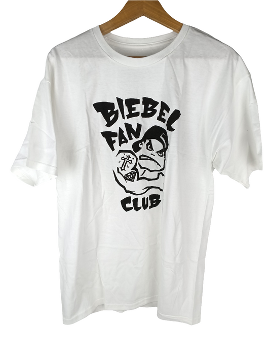 Venture Brandon Biebel Biebel Fan Club BBC Spoof Black White Mens Size Large S/s Shirt