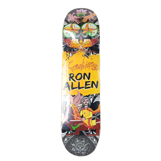 Creation Skateboards Ron Allen Horse Man Multicolor Yellow Size 7.8" Vintage NOS Deck