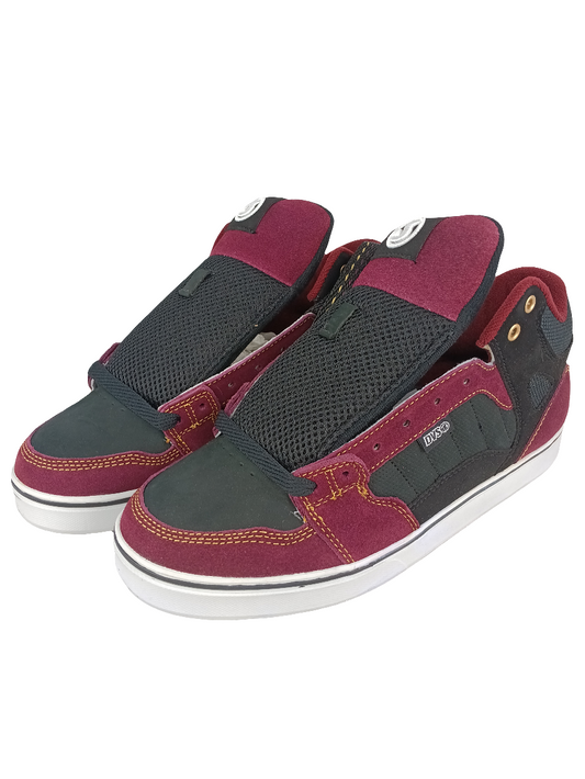 DVS Huf Mid Burgundy Black Suede Us Mens Size 9.0 Shoes