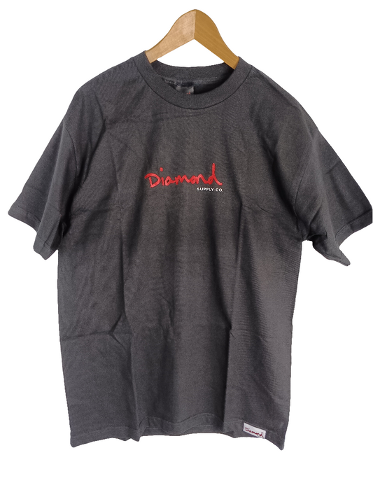 Diamond Supply Co Black White Red Logo Size XL S/s Shirt