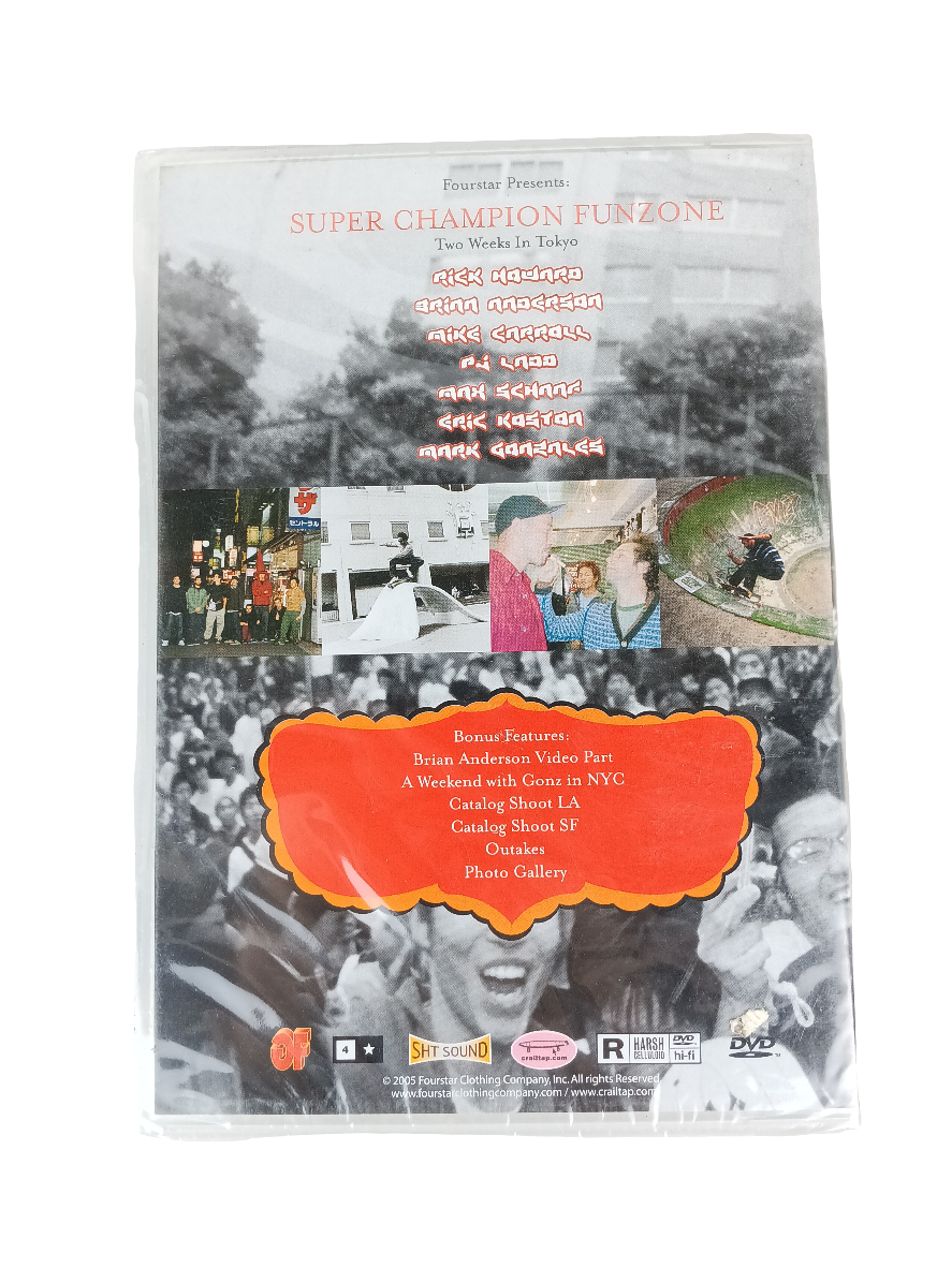 Fourstar Clothing Super Champion Funzone 2005 Sealed DVD Video