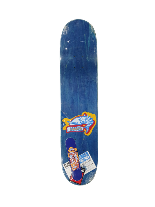 Krooked Mark Gonzales Color My Friends In Blue Orange White Size 7 3/8" Vintage NOS Deck