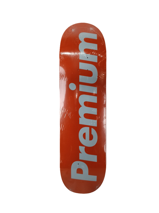 Premium Orange White Premium Text Size 8.5 Vintage NOS Deck