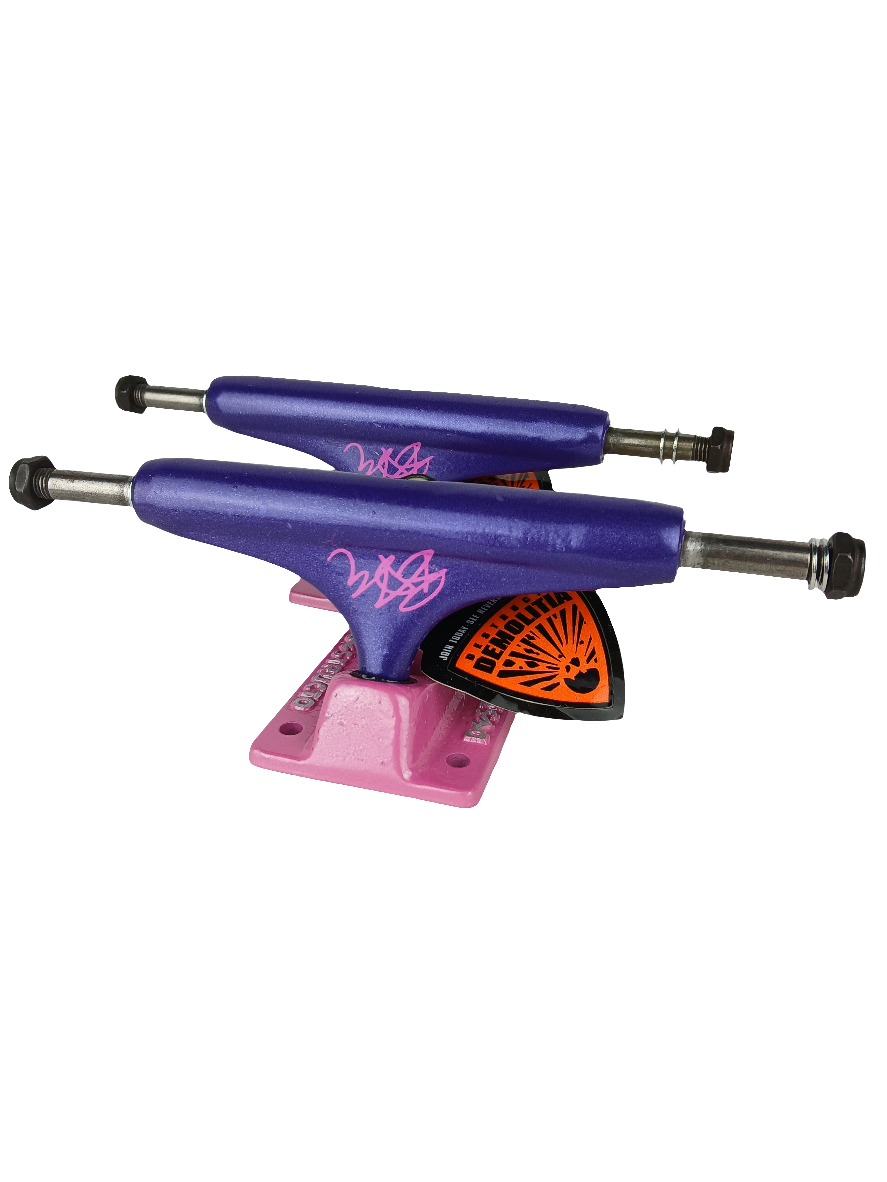 Destructo BAM Signature Purple Pink Trucks Mint Condition Trucks