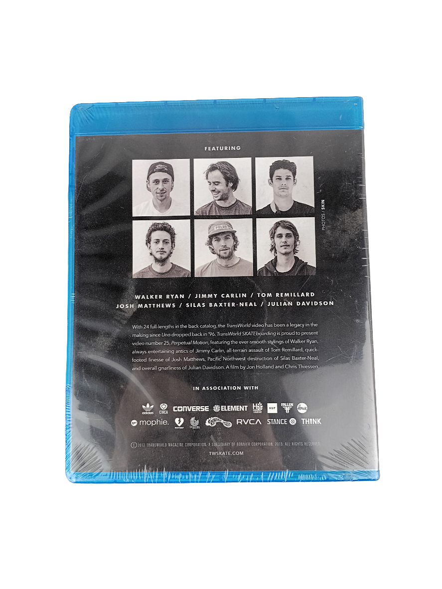Transworld Skateboarding Perpetual Motion Video #25 2013 Sealed Blu-Ray Disc Video