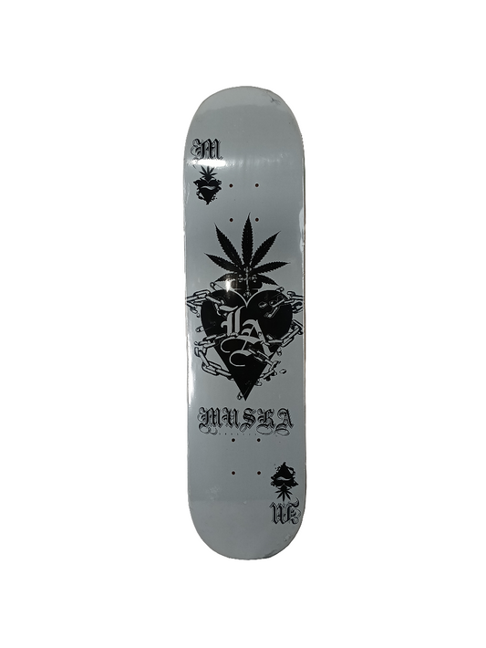 Shortys Chad Muska LA Graphic White Black Size 7.75" Skateboard Deck