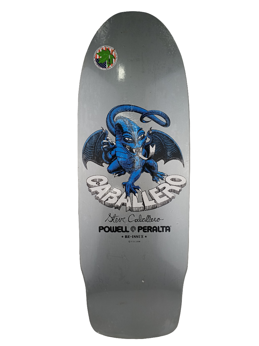 Powell Peralta Steve Caballero Dragon Silver Blue White 9.8 Powell Peralta Steve Caballero Dragon Silver Blue White 9.8